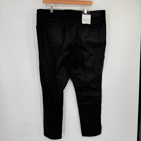 Ralph Lauren Womens Curvy Skinny Jeans Size 18 coated denim Black new $125 - Picture 12 of 15